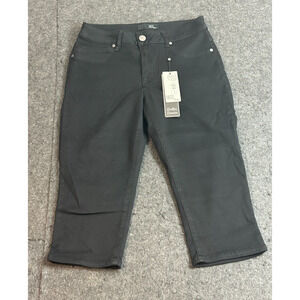 1822 Denim Butter Denim Black Capri Cropped Jeans‎ Size 8 Brand NEW